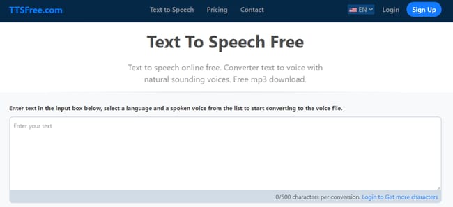 Online TTS (Text-to-Speech) Converter